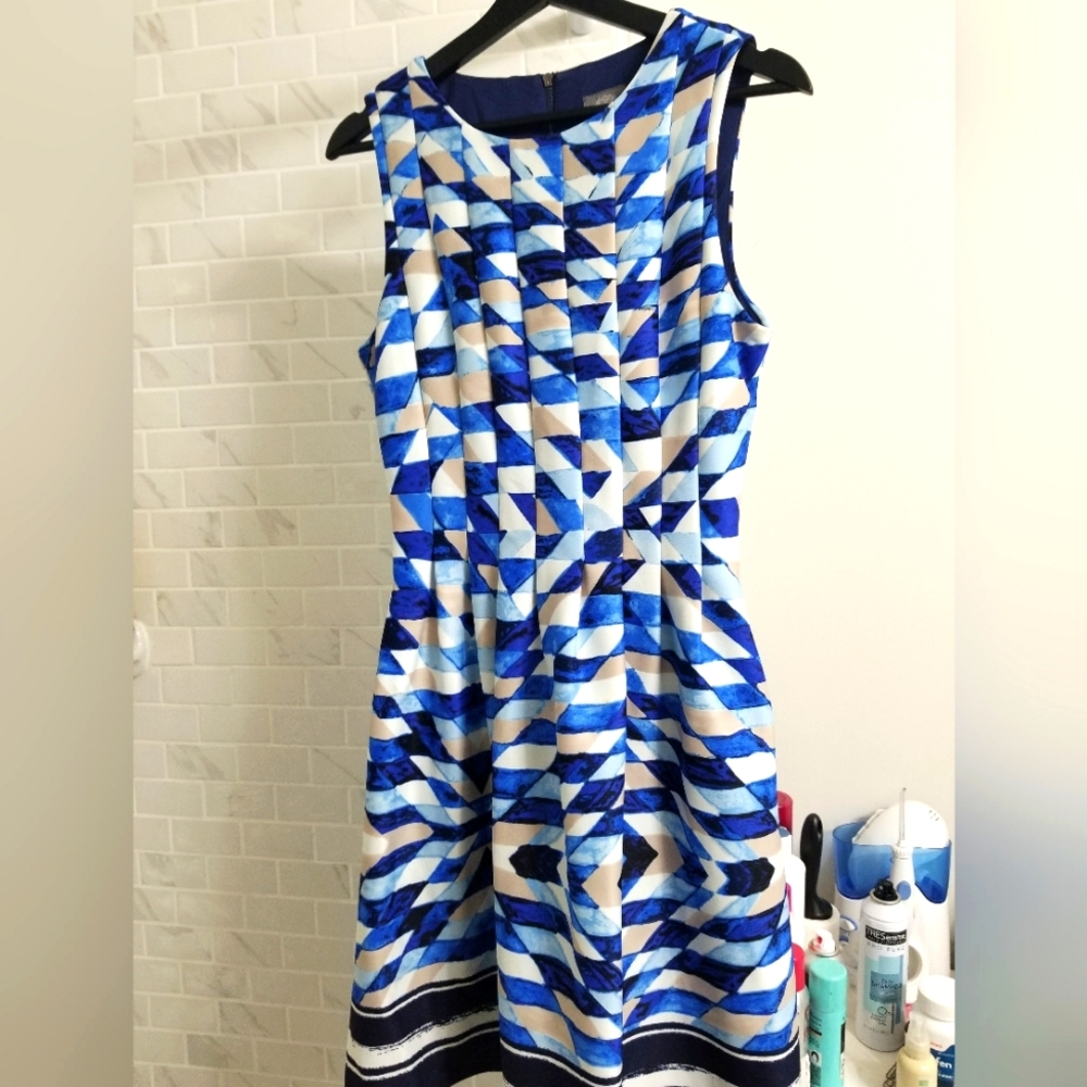 Vince Camuto geometric dress